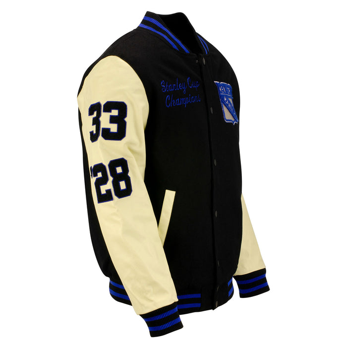 Starter Rangers Stanley Cup Wool Leather Jacket - Image 2