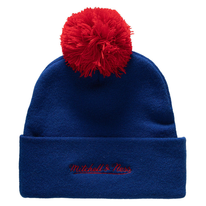 Mitchell & Ness Rangers Punch out Pom Knit Hat - Image 2