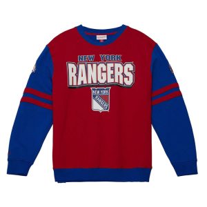Mitchell & Ness Rangers All Over Crew Sweater