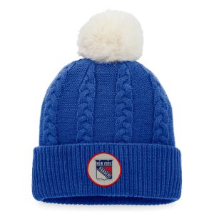 Women's Fanatics Rangers True Classic Outdoor Pom Knit Hat