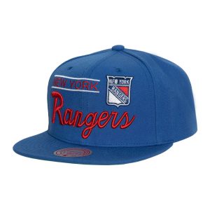 Mitchell & Ness Rangers Retro Lock Up Snapback Hat