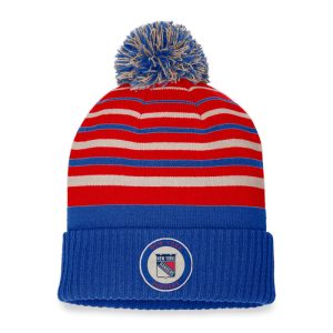 Fanatics Rangers True Classic Pom Knit Hat