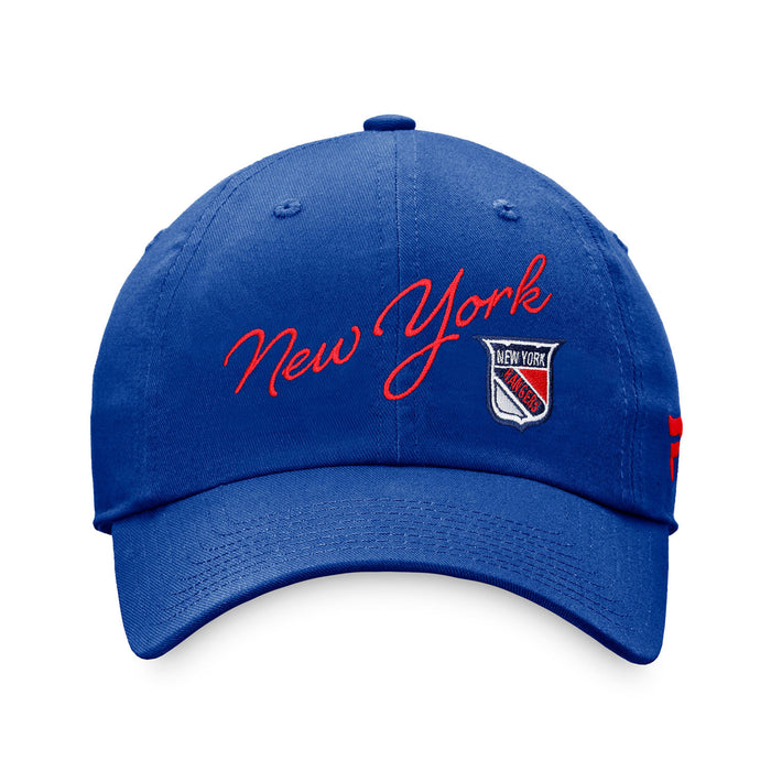 Women's Fanatics Rangers True Classic Retro Script Adjustable Hat