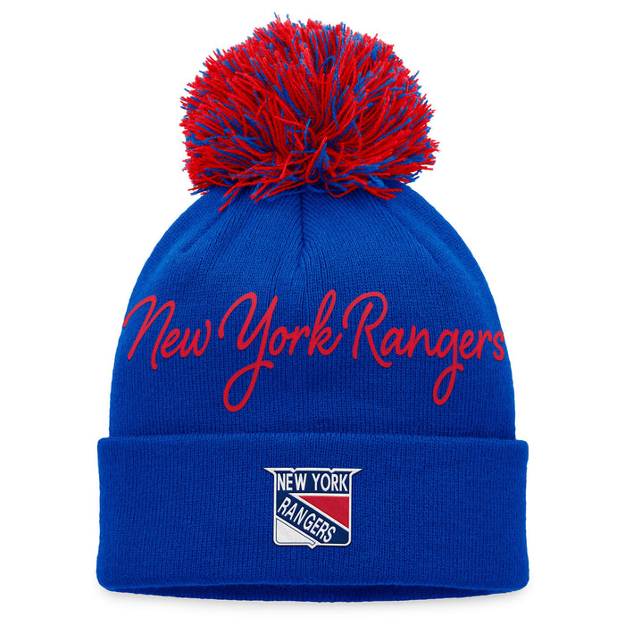 Women's Fanatics True Classic Script Pom Beanie