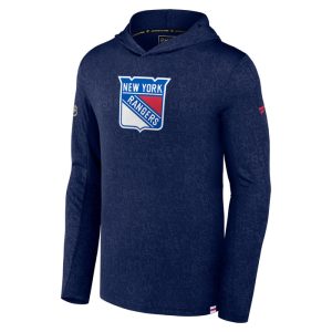 Fanatics Rangers 23-24 Authentic Pro Navy Lightweight Hoodie