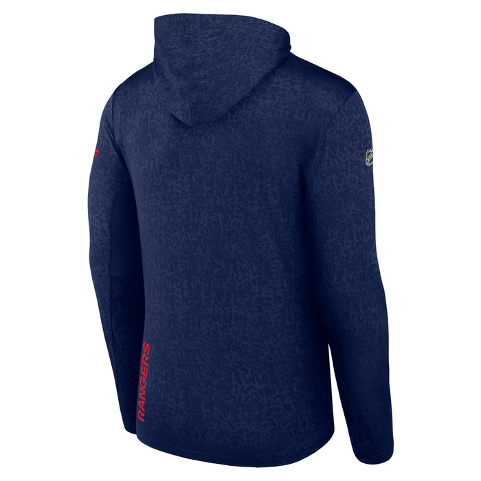Fanatics Rangers 23-24 Authentic Pro Navy Lightweight Hoodie - Image 2