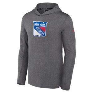 Fanatics Rangers 23-24 Authentic Pro Grey Lightweight Hoodie