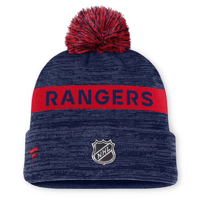 Fanatics Rangers 24-25 Authentic Pro Rink Knit Pom Beanie - Image 2