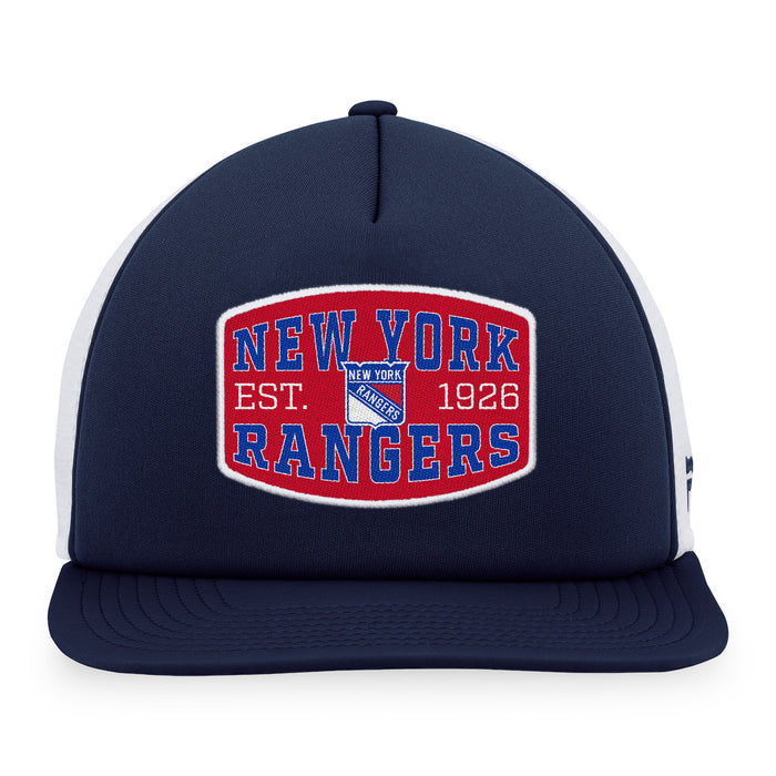 Fanatics Rangers Fundamental Foam Front Trucker Hat - Image 3
