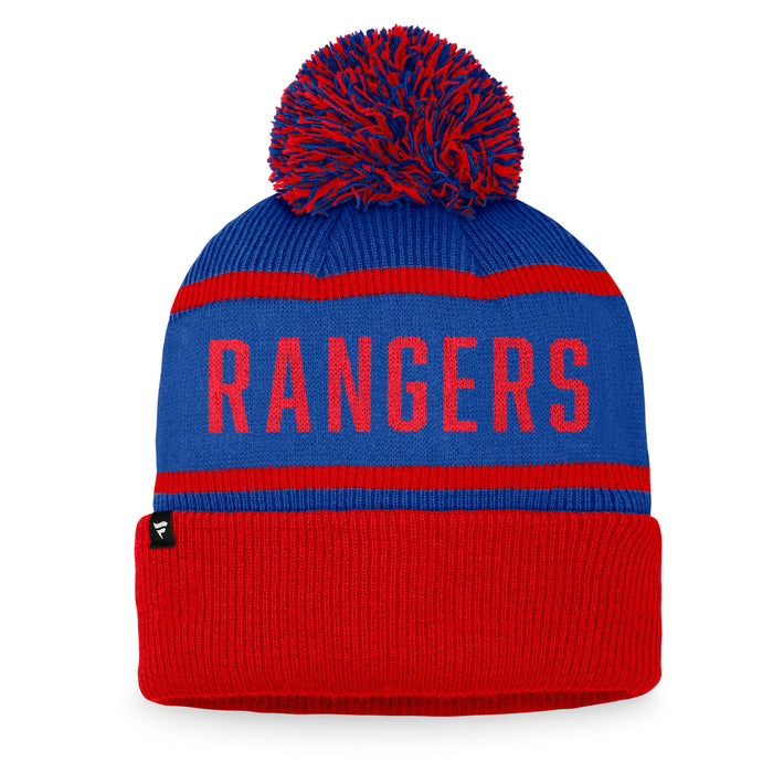 Fanatics Rangers Heritage Pom Knit Beanie - Image 2
