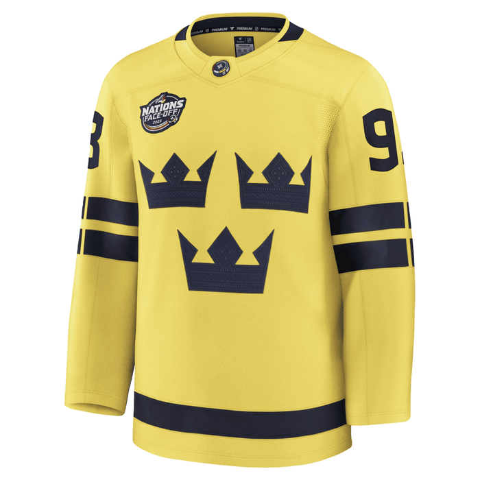 Fanatics Mika Zibanejad Sweden 4 Nations 2025 Premium Jersey - Image 2