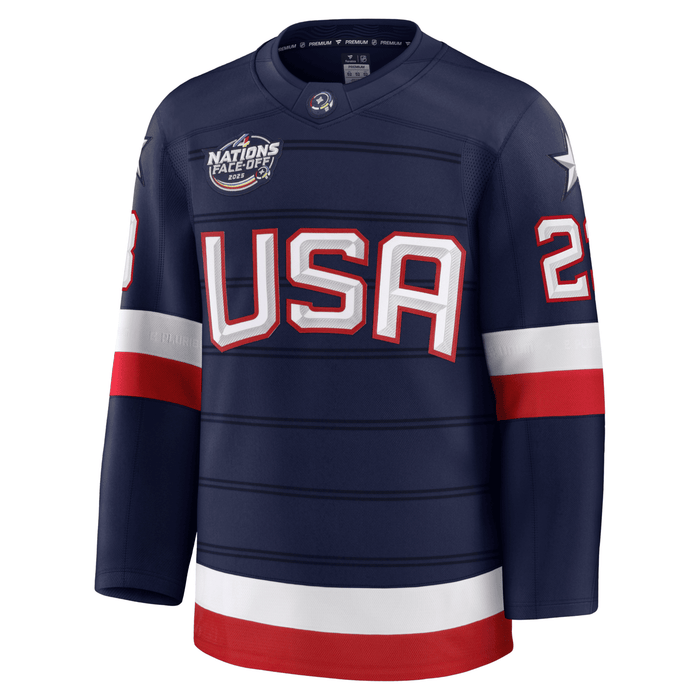 Fanatics Adam Fox USA 4 Nations 2025 Premium Jersey - Image 2