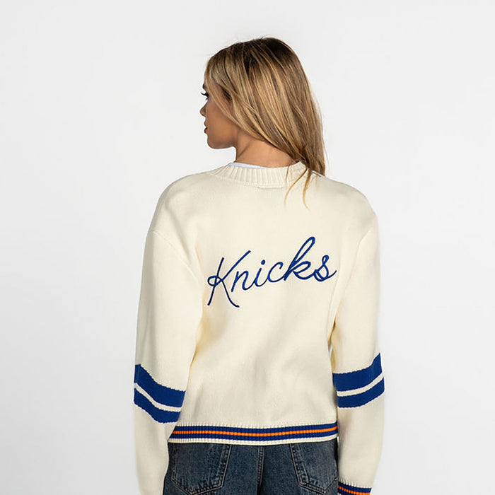 Wild Collective Knicks Jacquard Cropped Cardigan - Image 2