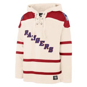 '47 Brand Rangers Cream/Red Superior Lacer Hood