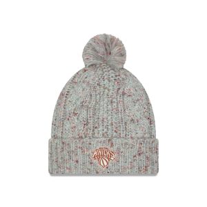 New Era Knicks Heather Trendy Tone Pom Knit