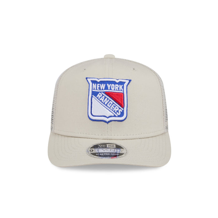 New Era Rangers Stone Canvas 970 Stretch Snapback - Image 4