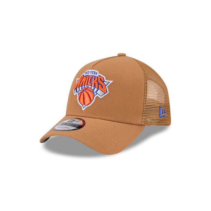 New Era Knicks Colorpack Light Bronze 940 A-Frame Trucker - Image 2
