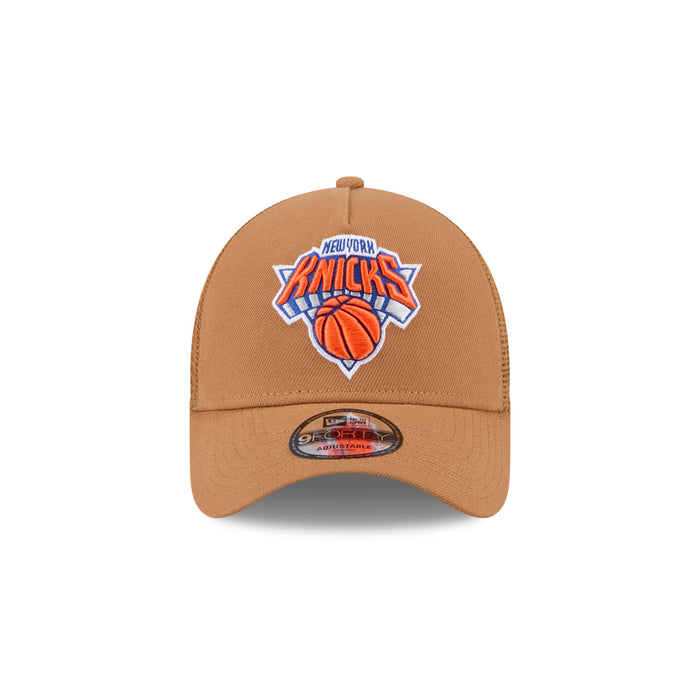 New Era Knicks Colorpack Light Bronze 940 A-Frame Trucker - Image 4