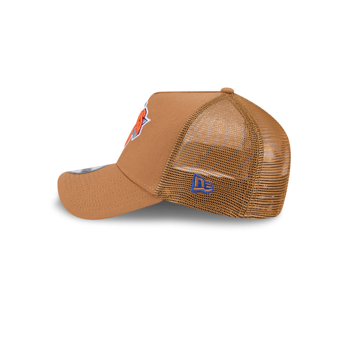 New Era Knicks Colorpack Light Bronze 940 A-Frame Trucker - Image 5