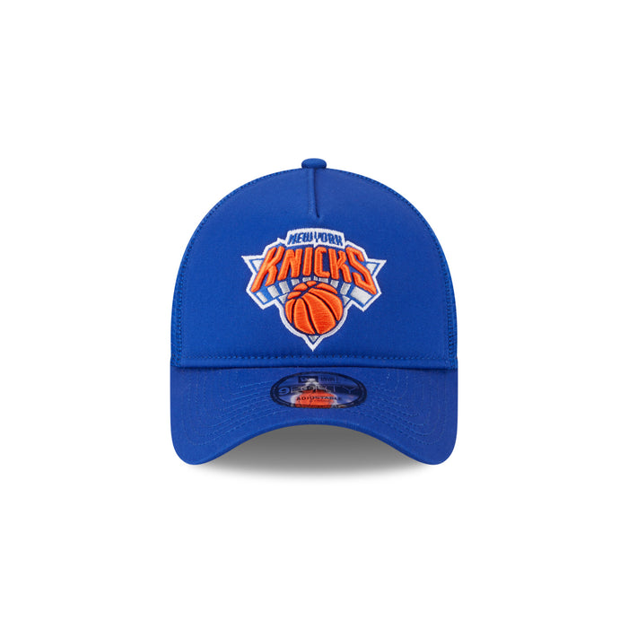 New Era Knicks Royal 940 A-Frame Trucker Snapback - Image 4
