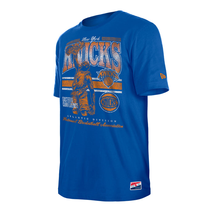 New Era Knicks Basketball Player Graphic Royal Tee - Image 3