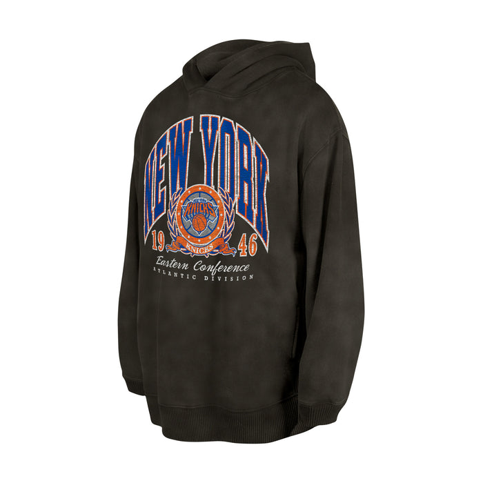 New Era Knicks Oversized Essential Dark Grey Hoodie - Image 3