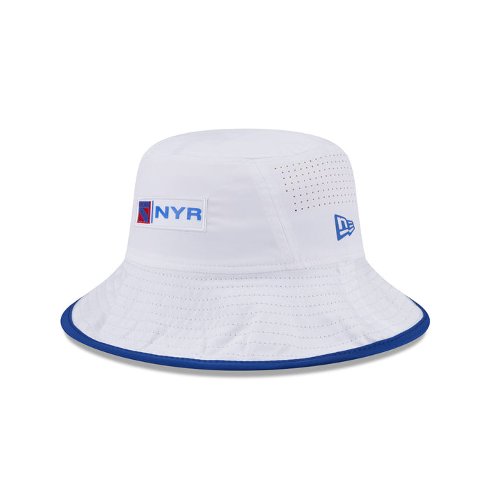New Era Rangers Active White Bucket Hat - Image 3