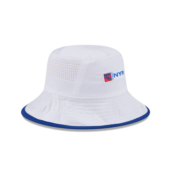 New Era Rangers Active White Bucket Hat - Image 4