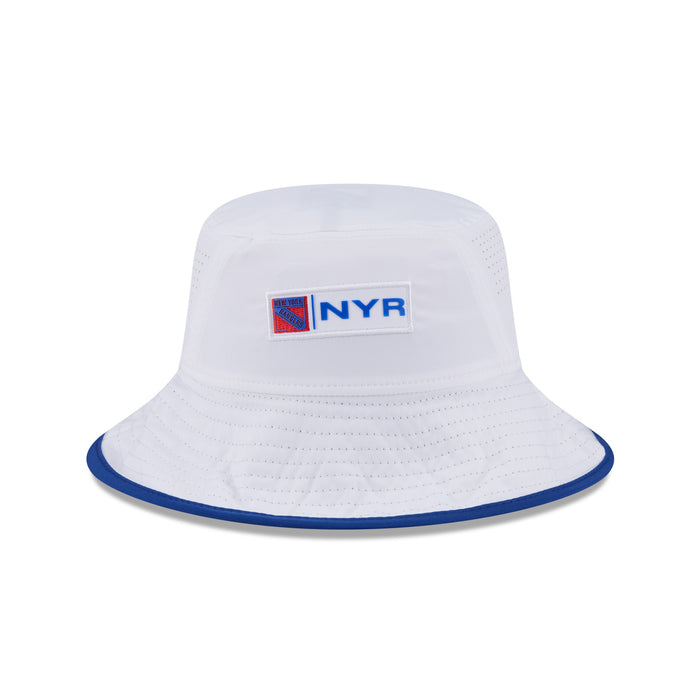New Era Rangers Active White Bucket Hat