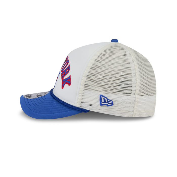 New Era Rangers Chrome 940 Modern Crown A-Frame Trucker - Image 5