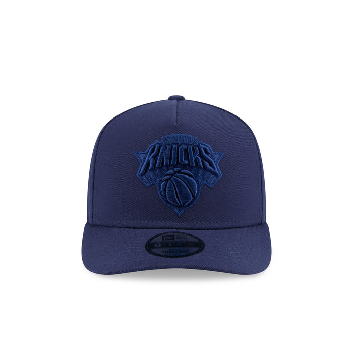 New Era Knicks Color Pack Tonal Navy Pre-Curve 950 A Frame - Image 4