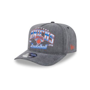 New Era Knicks Throwback Washed Pre-Curve 950 A Frame