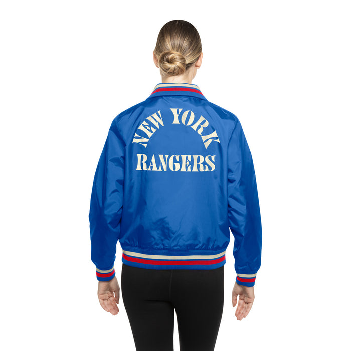 Women's New Era Rangers Throwback Nylon Jacket - Image 2