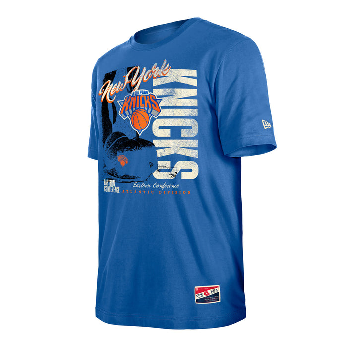 New Era Knicks Throwback Graphic Royal Tee - Image 3
