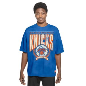 New Era Knicks Throwback Oversized Royal Tee