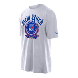 New Era Rangers Throwback White Tee