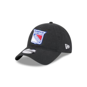New Era Rangers Black Primary Logo 920 Adjustable Hat