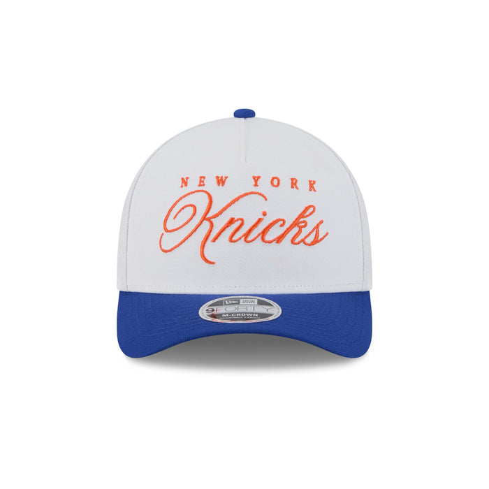 New Era Knicks 2025 Draft White 940 M-Crown Aframe Snapback - Image 4