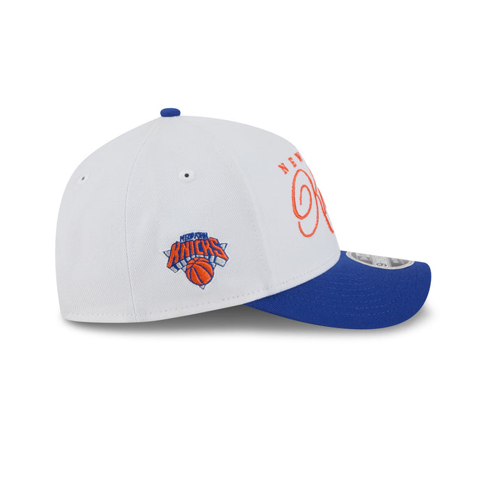 New Era Knicks 2025 Draft White 940 M-Crown Aframe Snapback - Image 5