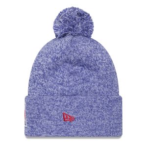 New Era Rangers Marled Royal Knit Pom