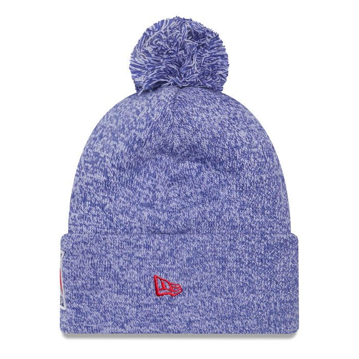 New Era Rangers Marled Royal Knit Pom