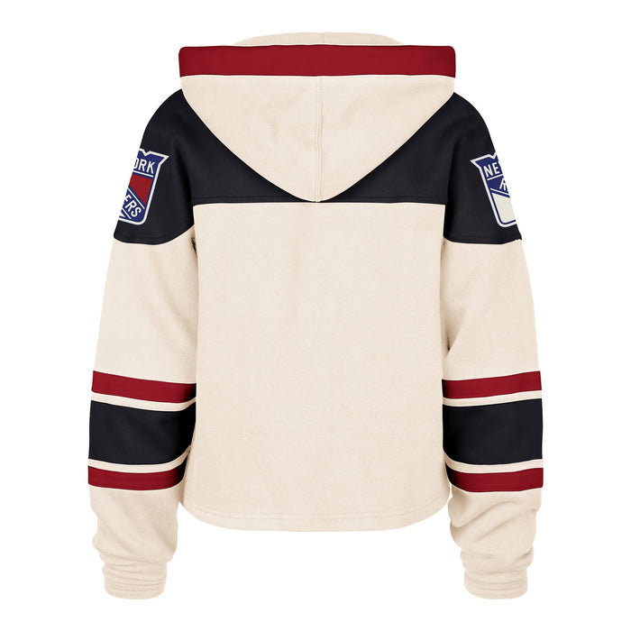 Women's '47 Brand Rangers Cropped Superior Lacer Hood - Image 2
