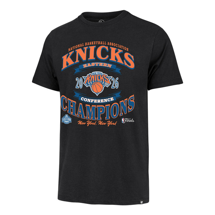'47 Brand Knicks 26 Eastern Conference Finals Champions Black Franklin Tee