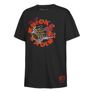 Youth Mitchell & Ness Knicks Black 90s Poster Tee