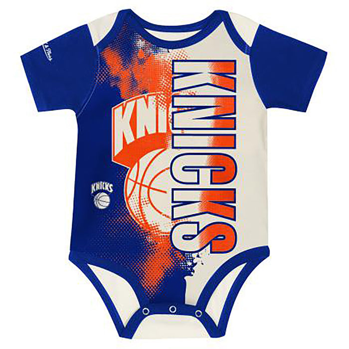 Newborn Mitchell & Ness Knicks All Boards Onesie