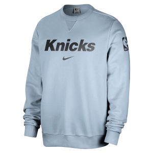 Nike Knicks Armory Blue Standard Issue Wordmark Crew