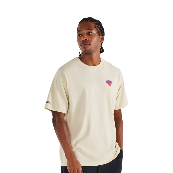 Malbon x Knicks Bermuda Cream Tee - Image 4