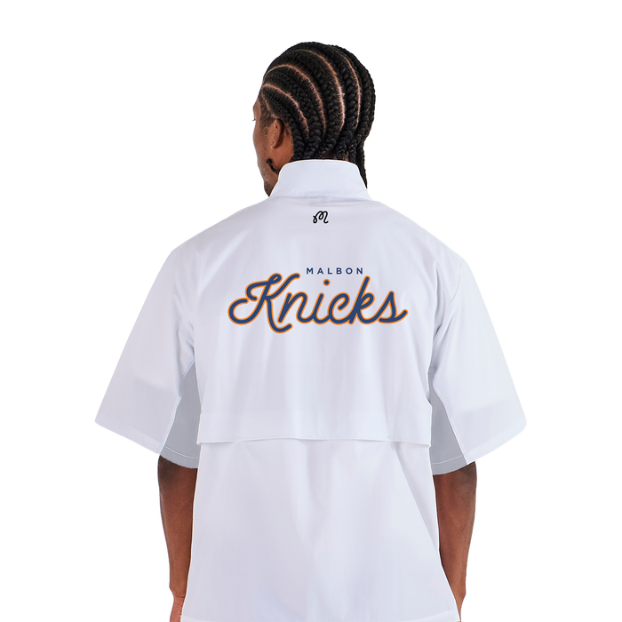 Malbon x Knicks White Windshirt Pullover - Image 4