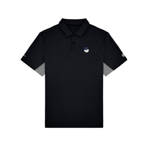 Malbon x Knicks Black Evergreen Paneled Performance Pique Polo