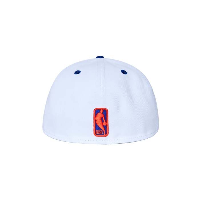 New Era Malbon x Knicks Two-Tone White/Royal 5950 Fitted Cap - Image 3
